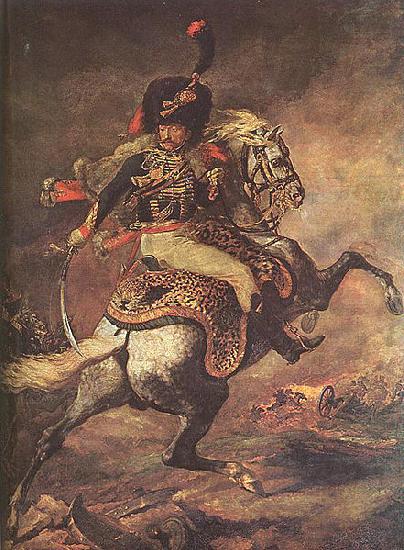 Theodore   Gericault Chargingchasseur oil painting image